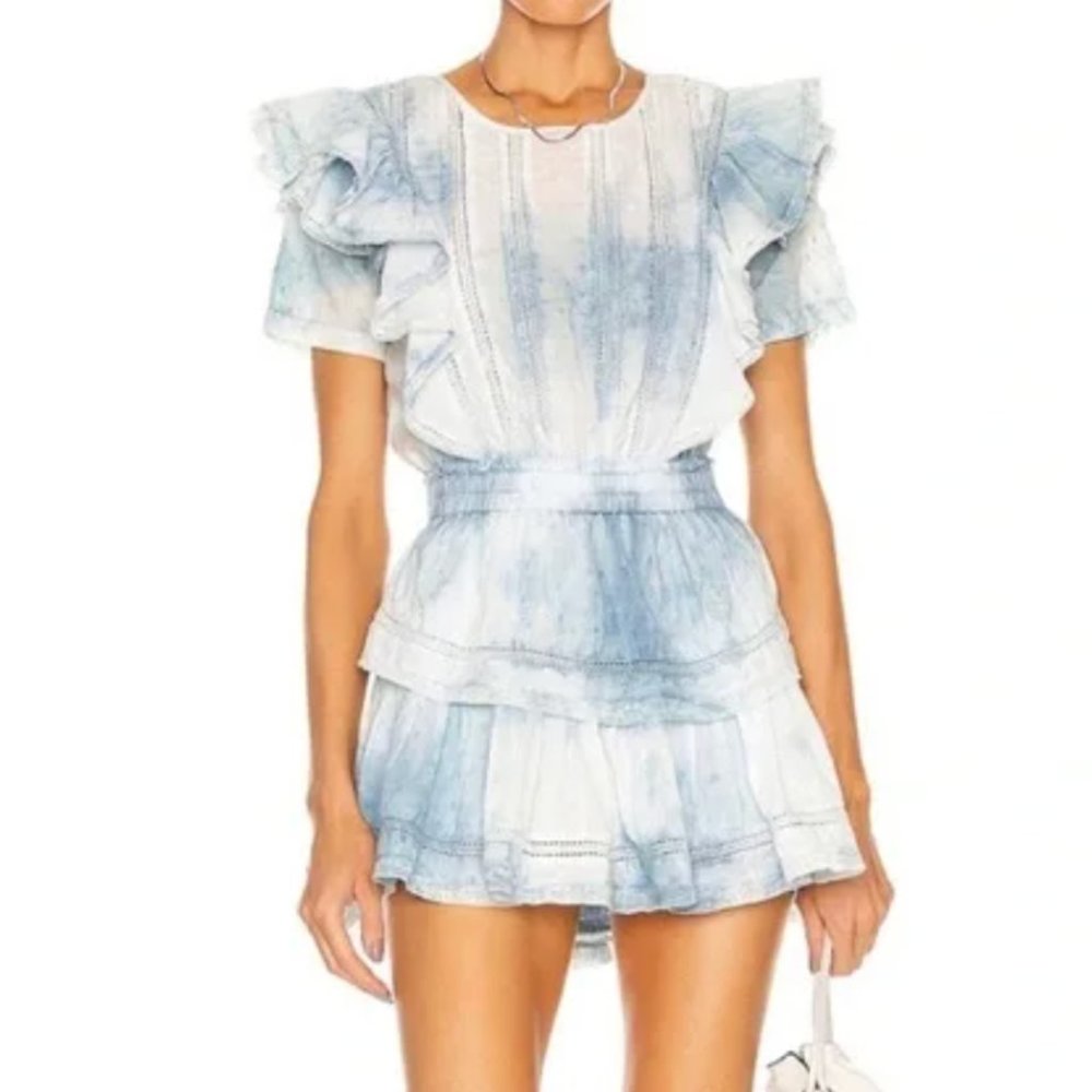 LOVESHACKFANCY Natasha cotton minidress size M